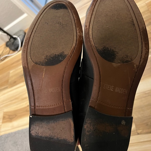 Steve Madden black dress shoes. Leather loafers. - Picture 5 of 5